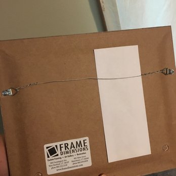 Frame Dimensions - The backing of the frame with professional covering and even rubber stoppers. - Art Galleries Near Me - West Hartford, Connecticut