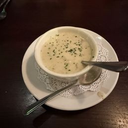 Cup of New England Clam Chowder