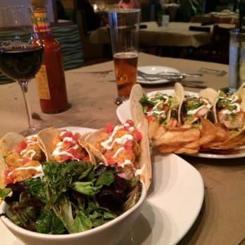 Bonefish Grill - Bang Bang Shrimp tacos and Baja Fish tacos with a glass of Pinot Noir and a Fat Tire beer - Seafood Near Me - Troy, Michigan Bonefish Grill - Bang Bang Shrimp tacos and Baja Fish tacos with a glass of Pinot Noir and a Fat Tire beer - Seafood Near Me - Troy, Michigan