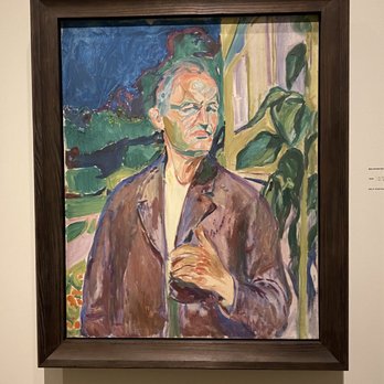 Munch - "Self-Portrait in Front of the House Wall" by Edvard Munch - Art Museums Near Me - Oslo, 03