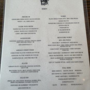 Prost Reno Biergarten - Prost menu - Beer Gardens Near Me - Reno, Nevada Prost Reno Biergarten - Prost menu - Beer Gardens Near Me - Reno, Nevada