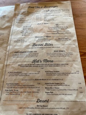 Menu photo 2 Cracker Barrel Old Country Store Desoto, TX Menu photo 2 Cracker Barrel Old Country Store Desoto, TX