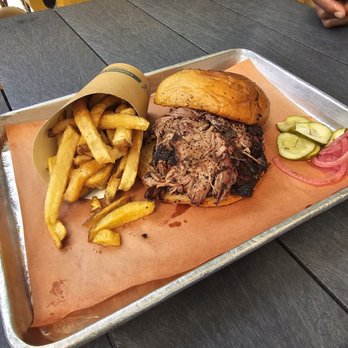 The Brisket Shoppe - Classic BBQ Sandwich w/ Fries - Barbeque Near Me - Tampa, Florida The Brisket Shoppe - Classic BBQ Sandwich w/ Fries - Barbeque Near Me - Tampa, Florida