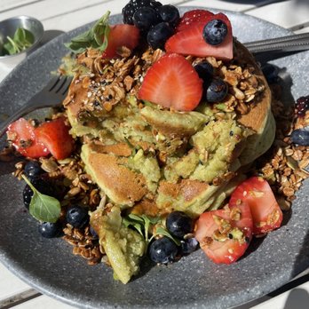 Blueys Kitchen - world's sweetest and stick to your mouthiest green pancakes know to man - Cafes Near Me - Santa Monica, California Blueys Kitchen - world's sweetest and stick to your mouthiest green pancakes know to man - Cafes Near Me - Santa Monica, California