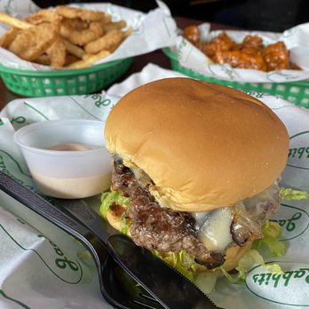 Jack Rabbits - a cheeseburger and fries on a table - Burgers Near Me - Old Saybrook, Connecticut