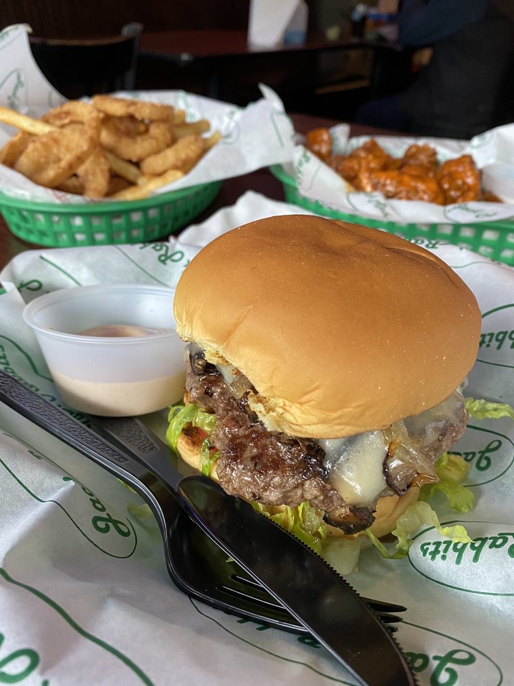 Order Bacon Cheese Burger food online from Jack Rabbit's Burgers, Wings and Things store, Old Saybrook on bringmethat.com