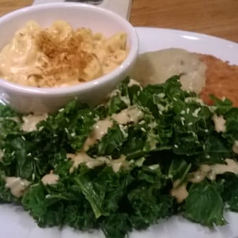 Veggie Grill by Next Level - Crispy Chickin w/ Kale and Mac & Cheese - Vegan Near Me - Seattle, Washington Veggie Grill by Next Level - Crispy Chickin w/ Kale and Mac & Cheese - Vegan Near Me - Seattle, Washington