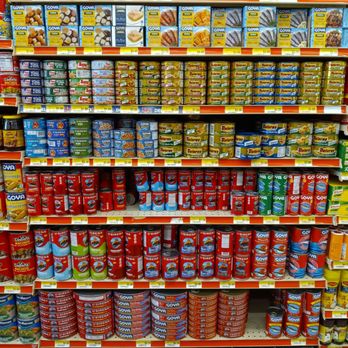 New Grand Mart - a display of canned food - Grocery Near Me - Alexandria, Virginia