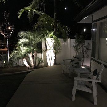 Illumatec LED Landscape Lighting - palm trees and a patio - Lighting Fixtures & Equipment Near Me