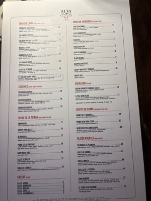 Menu photo 1 AltaToro Atlanta, GA Menu photo 1 AltaToro Atlanta, GA