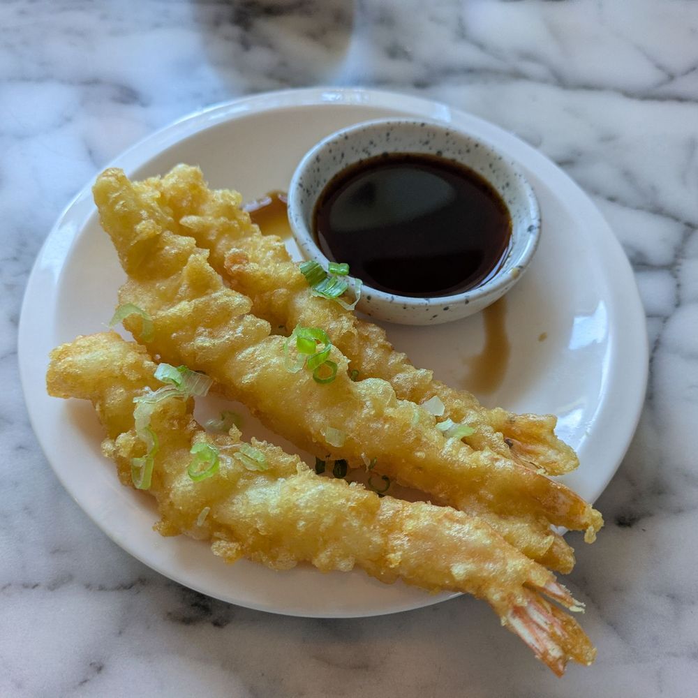 Sushi Sato - Shrimp tempura. $2 each on happy hour menu - Sushi Bars Near Me - Washington, DC, District of Columbia