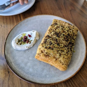 Ammatoli - Smoked Salmon & Zaatar pastry w/ labneh - Mediterranean Near Me - Long Beach, California