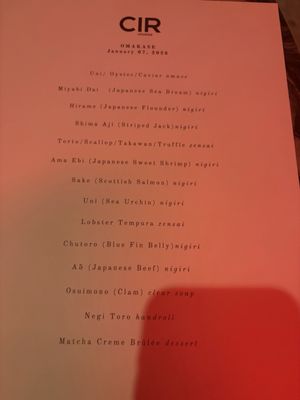 Menu photo 3 CIR Lounge Fountain Valley, CA Menu photo 3 CIR Lounge Fountain Valley, CA