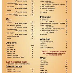 Nail Spa Plus - Prices as of March 2026