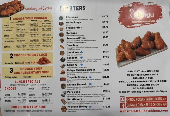 Menu photo 1 Chi Maek Coon Rapids, MN