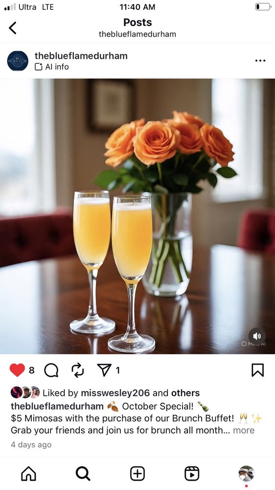 Food from The Blue Flame