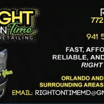 Right On Time Mobile Detailing - Auto Detailing Near Me Right On Time Mobile Detailing - Auto Detailing Near Me