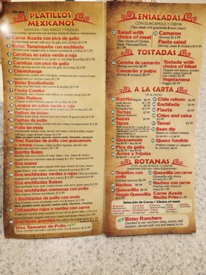 Menu photo 2 Fiesta Mexicana Reno, NV Menu photo 2 Fiesta Mexicana Reno, NV