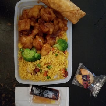 New 2nd Wok - This is the take out that I got today, General Tso's Chicken combination platter with pork fried rice and a shrimp egg roll, yummy! - Thai Near Me - Harrisburg, Pennsylvania New 2nd Wok - This is the take out that I got today, General Tso's Chicken combination platter with pork fried rice and a shrimp egg roll, yummy! - Thai Near Me - Harrisburg, Pennsylvania