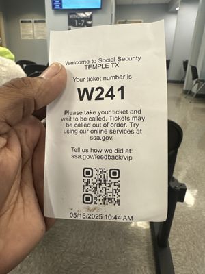 Social Security Administration, 511 North Main, Temple, TX 76501
