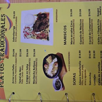 El Rincon Colombiano - Menú - Colombian Near Me - San Juan, Puerto Rico