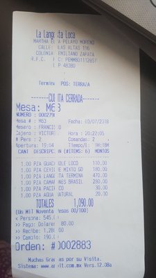 Menu photo 5 La Langosta Loca Puerto Vallarta, JAL