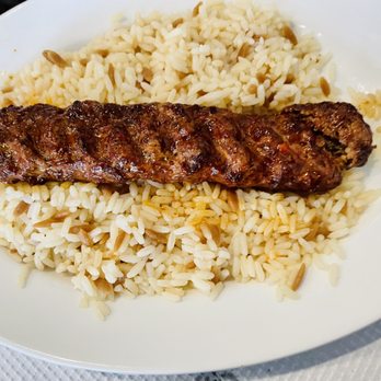 Sara's Mediterrean Grill - Kofte Kebab: grilled ground lamb over rice - Mediterranean Near Me - Wappingers Falls, New York