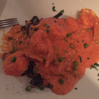 Caffe Navona - Black fettuccine with shrimp & vodka cream - yummy! - Italian Near Me - Rockaway, New Jersey Caffe Navona - Black fettuccine with shrimp & vodka cream - yummy! - Italian Near Me - Rockaway, New Jersey