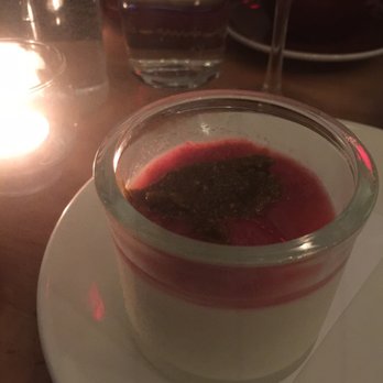 Raccolto - Buttermilk panna cotta with pistachio and topped with huckleberry. Light and flavorful and just plain awesome! - Italian Near Me - Seattle, Washington Raccolto - Buttermilk panna cotta with pistachio and topped with huckleberry. Light and flavorful and just plain awesome! - Italian Near Me - Seattle, Washington