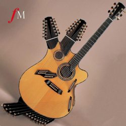 Dala’s Nest House Concerts - A person who makes guitars is called a luthier ("loo-thee-year"); the luthier who made this bespoke 42-string is called GENIUS. #peghead