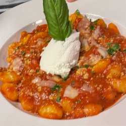 Cima Restaurant and Chop House - Boxed potato gnocchi-light tasty tomato sauce with ricotta