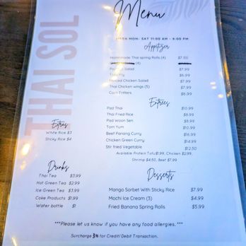 Thai Sol - Thai Near Me - El Paso, Texas