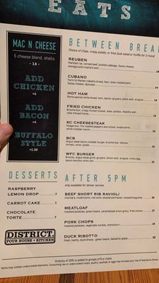 Menu photo 2 District Pour House Shawnee, KS Menu photo 2 District Pour House Shawnee, KS