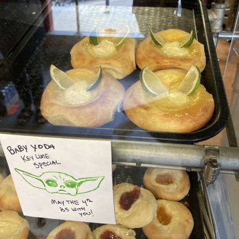The Kolache Place - Baby yoday kolaches for Star Wars day. All of their citrus flavors are fantastic. - Bakeries Near Me - Provo, Utah The Kolache Place - Baby yoday kolaches for Star Wars day. All of their citrus flavors are fantastic. - Bakeries Near Me - Provo, Utah