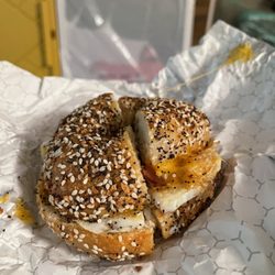 Chewish Deli - Bacon, egg, and cheese on everything
