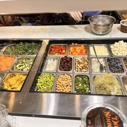 Black bean soup and goodness veggie bar Black bean soup and goodness veggie bar