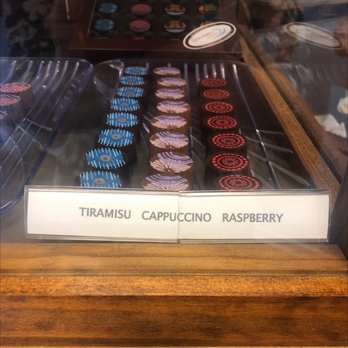 Chocolates by the Sea - a display case of cupcakes - Desserts Near Me - Hilton Head Island, South Carolina
