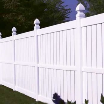 Ko Fence - Fence Example: White Vinyl - Fences & Gates Near Me Ko Fence - Fence Example: White Vinyl - Fences & Gates Near Me