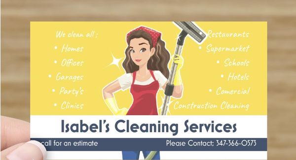 Isabel's Cleaning Services Logo