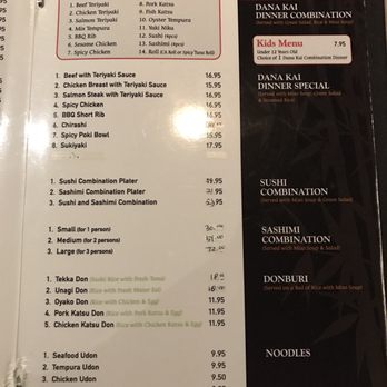 Dana Kai Sushi - Menu - Japanese Near Me - Dana Point, California Dana Kai Sushi - Menu - Japanese Near Me - Dana Point, California