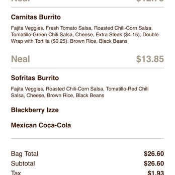 Chipotle Mexican Grill - You can see her order was sofritas which is tofu. - Mexican Near Me - Redding, California