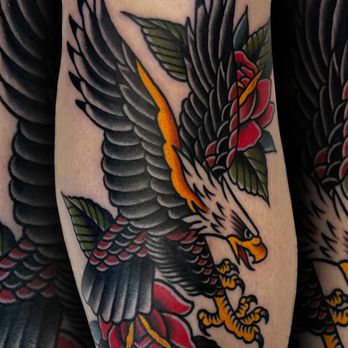 Alpha Tattoo - American traditional eagle. - Tattoo Near Me - Morristown, Tennessee Alpha Tattoo - American traditional eagle. - Tattoo Near Me - Morristown, Tennessee