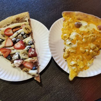Pasquale's Pizza IV - Dessert slice, buffalo chicken slice - Pizza Near Me - Linden, New Jersey Pasquale's Pizza IV - Dessert slice, buffalo chicken slice - Pizza Near Me - Linden, New Jersey