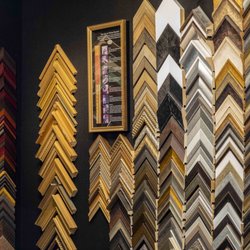 We carry contemporary metallic and traditional gold leaf frames