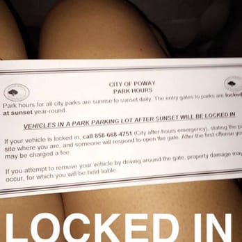 Lake Poway Trail - Don't stay past sunset (7:30PM). You WILL get locked in. - Hiking Near Me - Lake Poway, California Lake Poway Trail - Don't stay past sunset (7:30PM). You WILL get locked in. - Hiking Near Me - Lake Poway, California