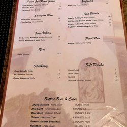 Mendocino Wine Bar - Menu - Wine Bar & Terrace share the same menu