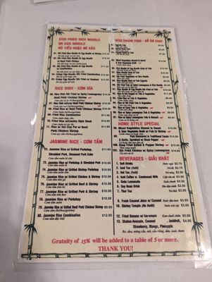 Menu photo 2 Viet Taste Albuquerque, NM
