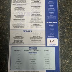 Jackies Sports Bar & Grill - Menu