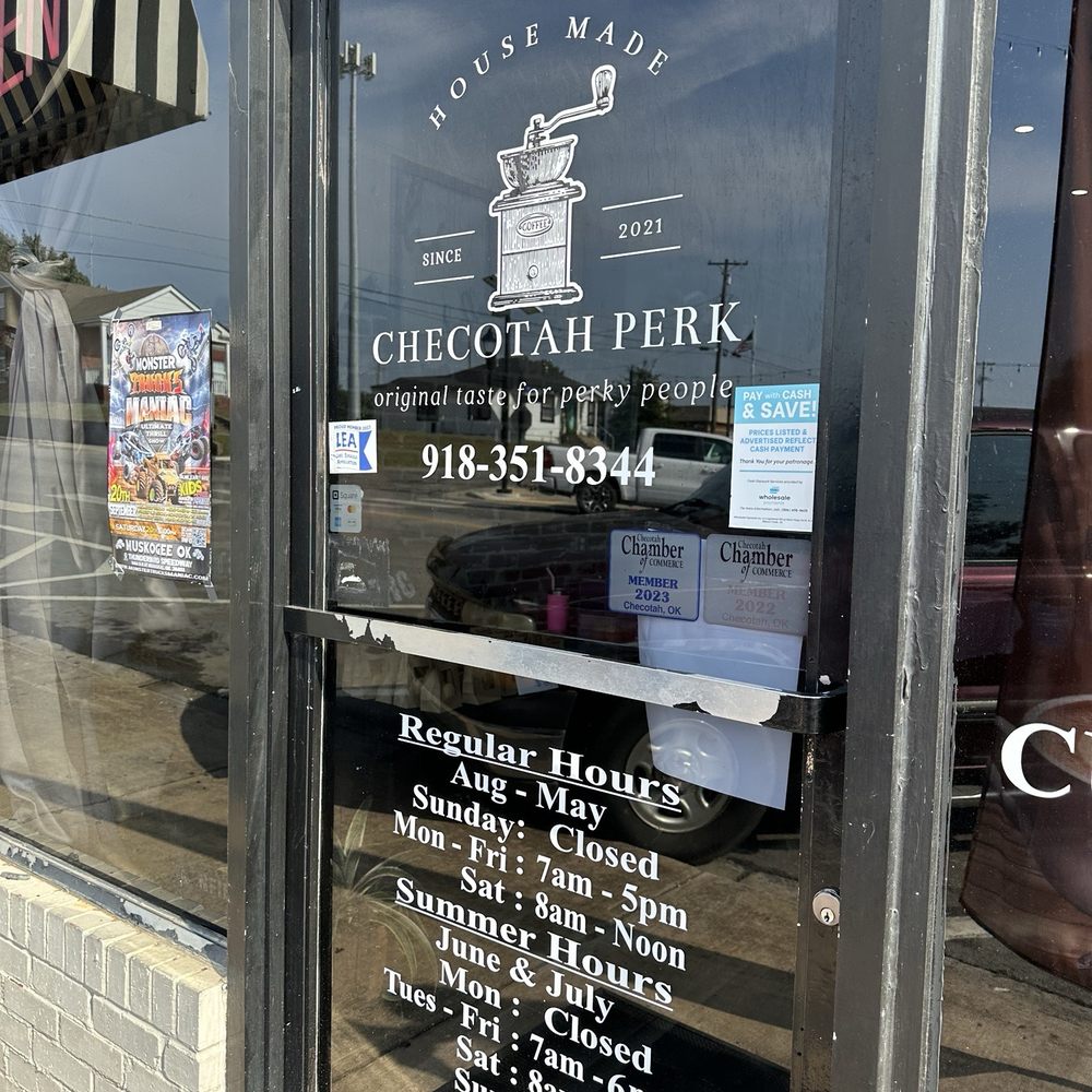 Checotah Perk - Door - Coffee & Tea Near Me - Checotah, Oklahoma