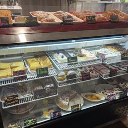Pastry case. Pastry case.